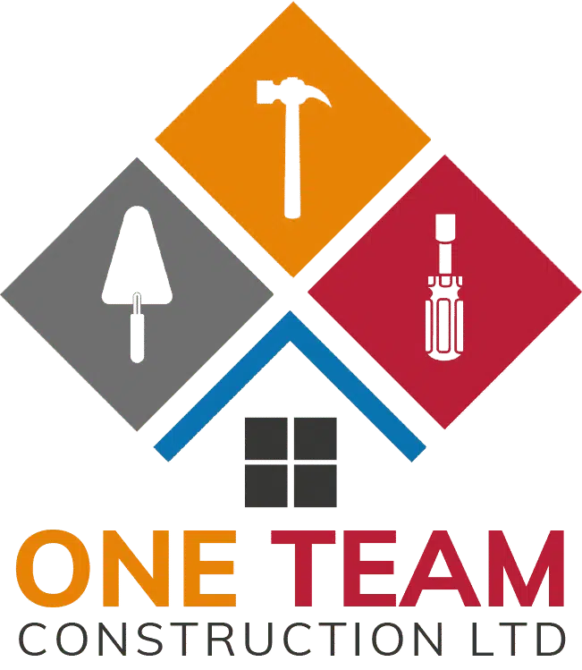 One Team Construction Logo with Text saying "One Team Construction"